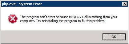 Msvcr71.dll pentru Windows