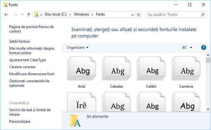 Cum instalez fonturi noi in Windows