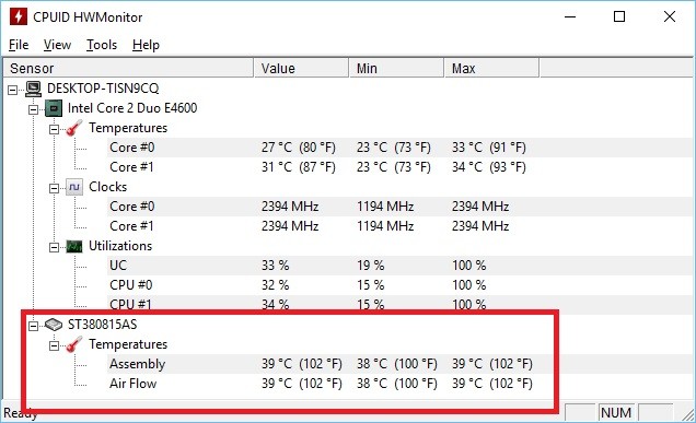 Care este temperatura normala a unui hard disk