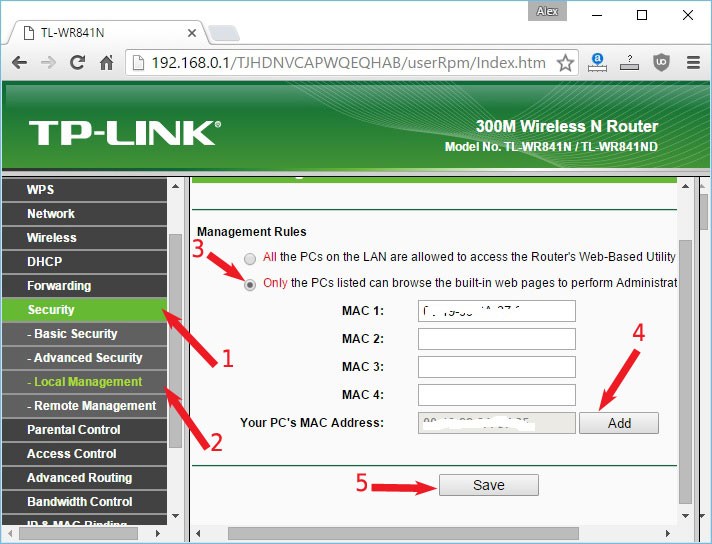 Cum pot bloca accesul la setarile routerului Tp-Link
