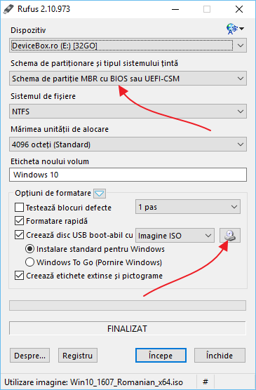 Cum Sa Fac Stick Usb Bootabil Cu Windows 10 Devicebox Ro