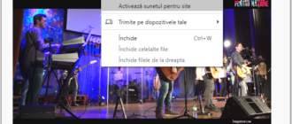 Activeaza si dezactiveaza sunetul in fila Google Chrome