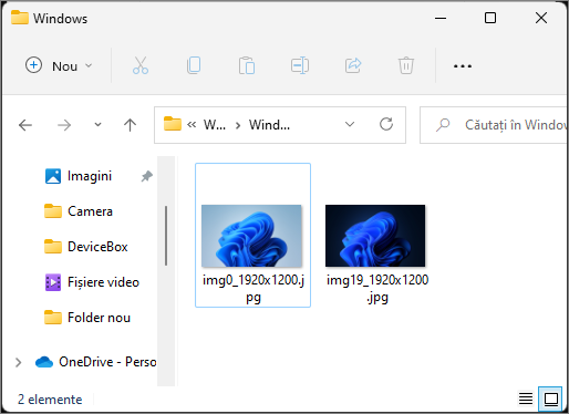Fisierul cu imagini de fundal implicite Windows 11