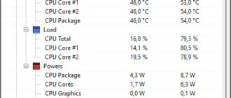 Temperatura in programul Open Hardware Monitor