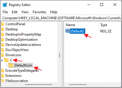 Schimba pictograma discului in Windows 11
