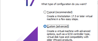 Selecteaza tipul de configurare