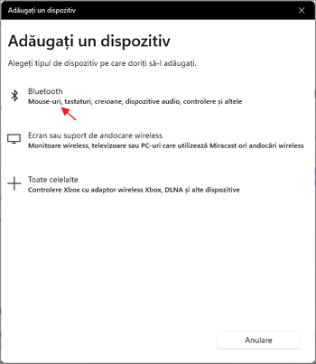 Incepe cautarea si conectarea castilor wireless la Windows 11